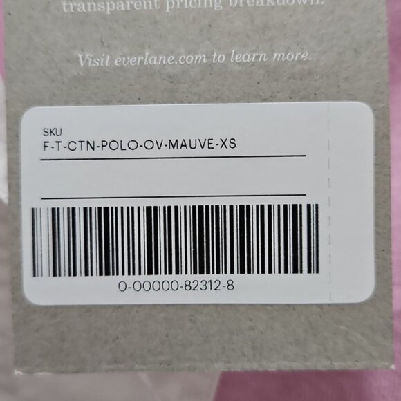 Everlane Organic Cotton Collared Polo Shirt Size XS New Women's Office Preppy - Picture 4 of 6